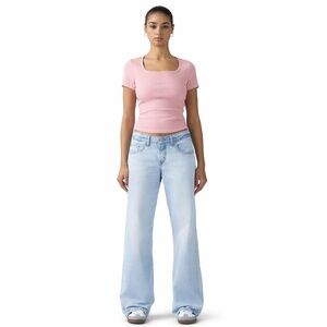 Levi's Low Loose Jeans 27x32 Pick Sides Light Wash Baggy NWT